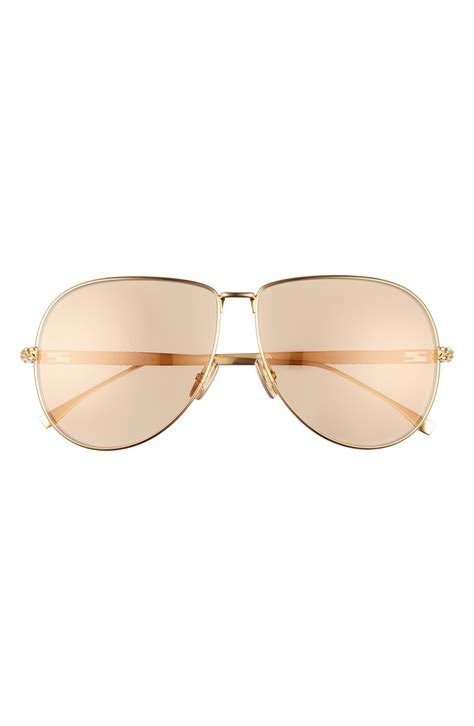 fendi 63mm aviator sunglasses|Fendi geometric rimless aviator sunglasses.